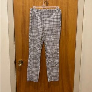 Carolina Belle Black and White Checkered Pants